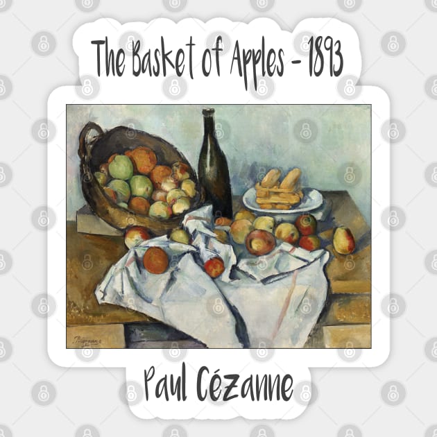 Paul Cezanne Impressionist artist oil painting Sticker by PlanetMonkey